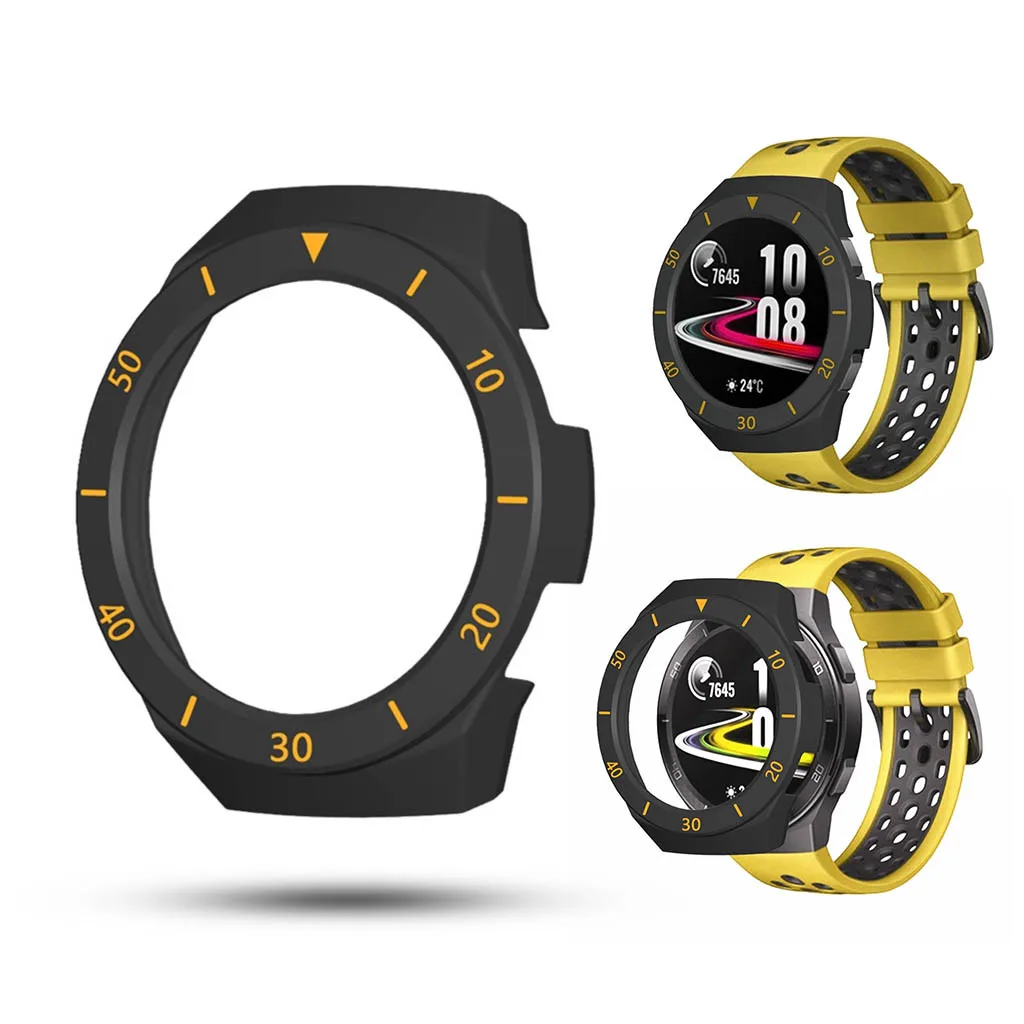 ТПУ чехол для Huawei-Watch GT 2E ремешок часы мягкое покрытие все вокруг рамка часов