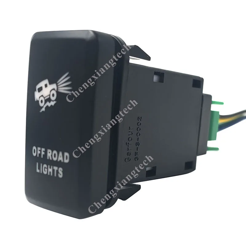 Синий светодиодный кнопка для автомобиля Toyota Prado Landcruiser Hilux FJ Cruiser ON Off Switch + Wire 12 V