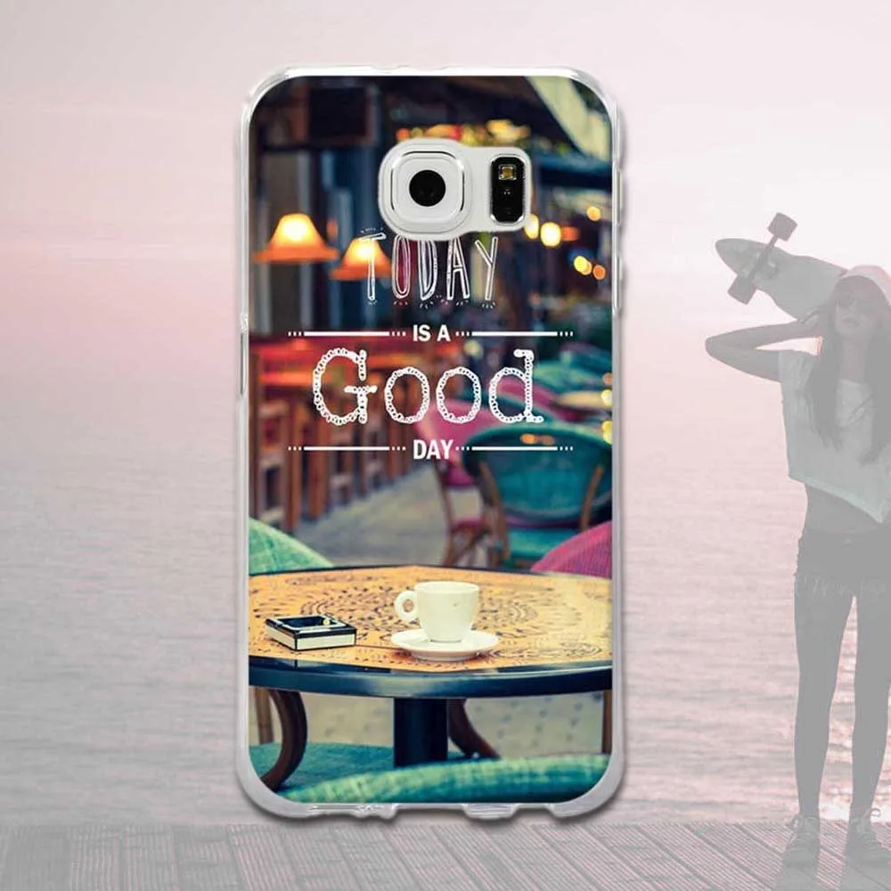 Чехол для Samsung Galaxy S6 G920 G920f силиконовый чехол задней панели телефона s6 мягкие