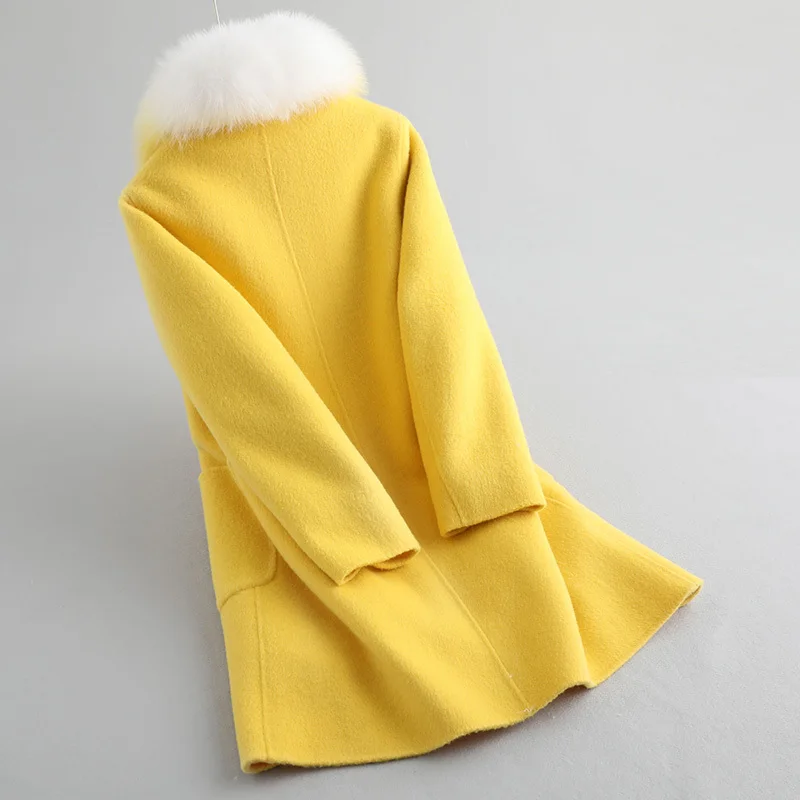 Женская зимняя куртка с натуральным мехом пальто женский натуральный кроличий