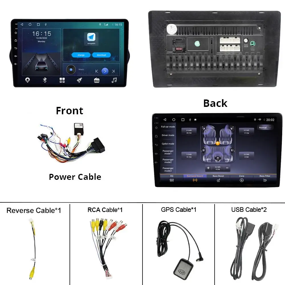 

2DIN Android10.0 Car Radio For FIAT EGEA TIPO 2015-2018 GPS Navigation Stereo Receiver DSP Auto Radio Car Multimedia Player IGO