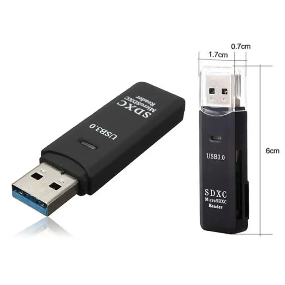 

USB 3.0 Card Reader TF SD Card Reader 2in1 Cardreader Adapter PC Laptop Smart Memory Card For MAC/Win98/ME/2000/XP/WIN7 OS