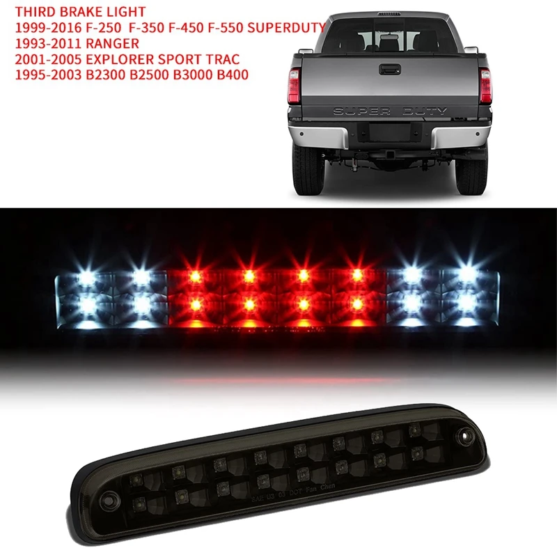 Черный светодиодный тормозной фонарь для 99 16 Ford F250/93 11 Ranger Mazda B Series| |