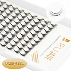 Готовые объемные ресницы с длинным острым стержнем, ресницы 3D4D5D6D8D10D12D, узкие ресницы, тонкие заостренные ресницы, русский объем, ресницы