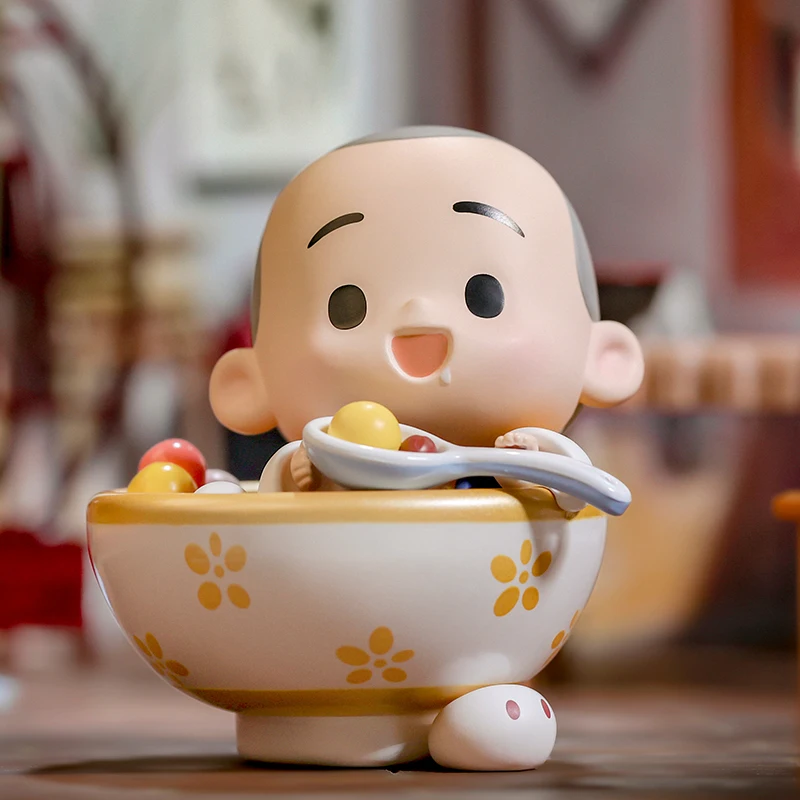 POP MART The Little Monk Yichan серия с китайскими деликатами коллекционные милые