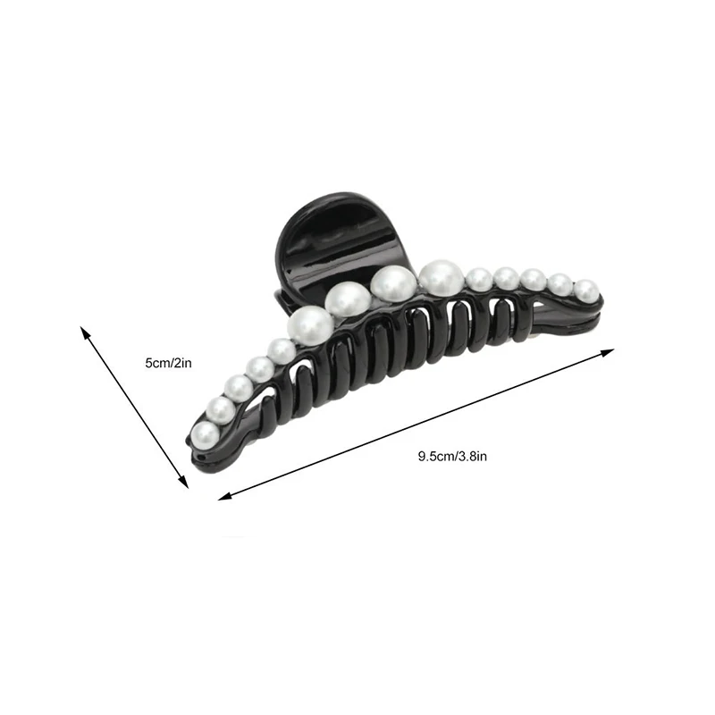 Модные женские заколки для волос с имитацией жемчуга акриловые геометрические