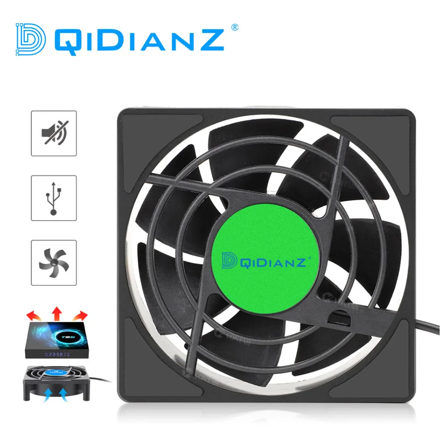 Вентилятор охлаждения USB для Android TV Box беспроводной бесшумный тихий кулер 5 в