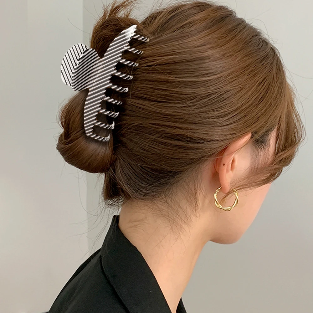 

2021 New Fashion Lady Hair Claws Large Leopard Print Acetate Hairpins Hair Crabs Clip for Women Girl Hair Accessories Party Gift