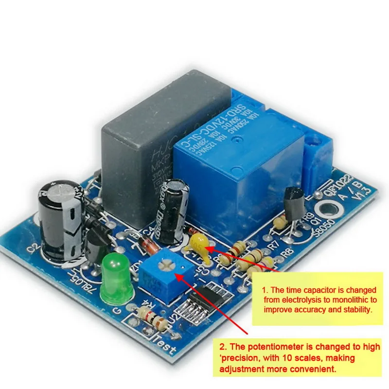 Таймер переменного тока 220 В модуль переключателя задержки ввода/вывода