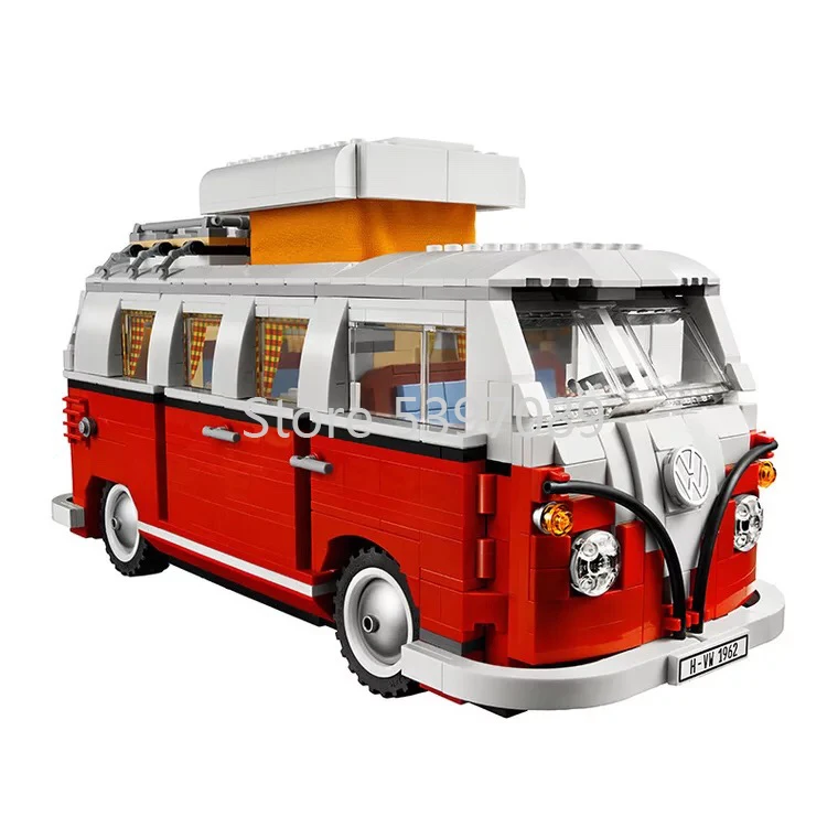 В наличии строительные блоки кирпичи Volkswagen T1 Кемпер Ван совместимые с Legoinglys Technic