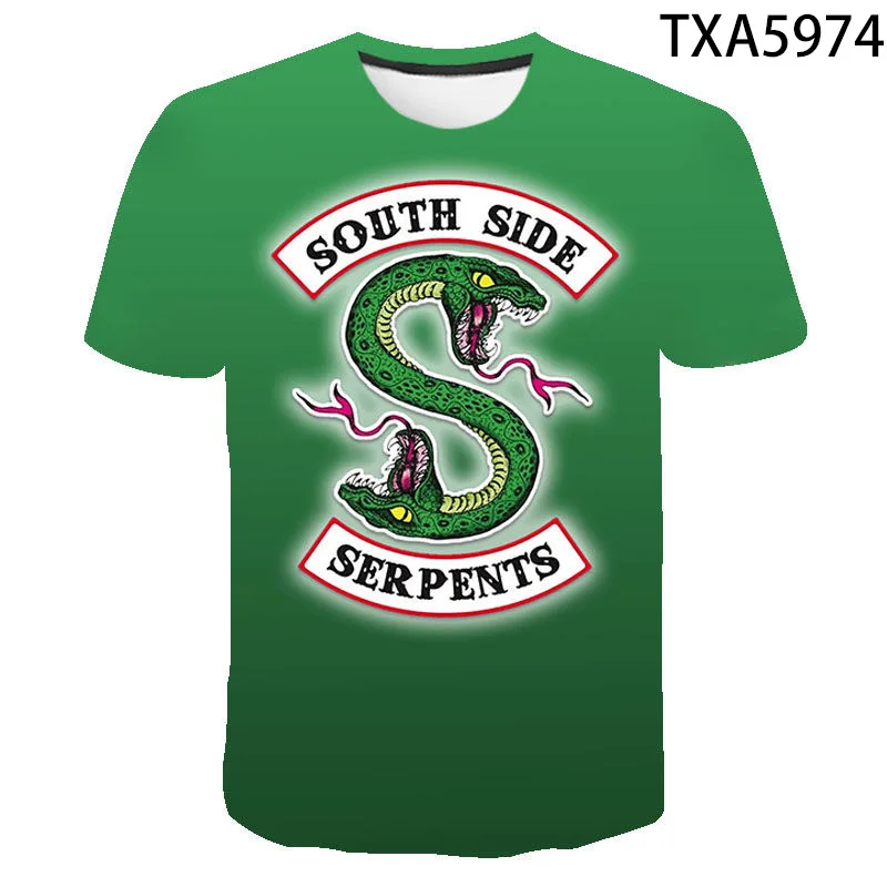 2020 Новая летняя футболка с 3D ривердейлом для мужчин и женщин Детская