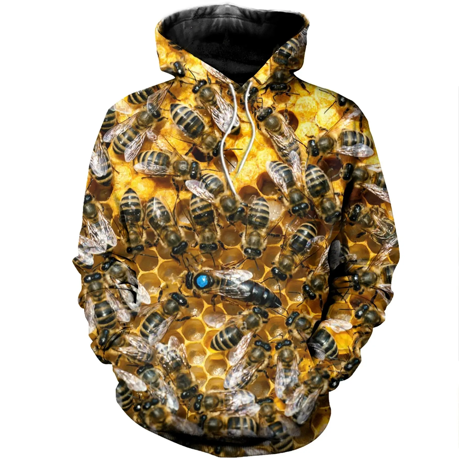 

Bees Honeycomb Hoodie for Man 3D Printed Casual Cosplay Animal Autumn Unisex Hoodi Dropship Zipper Pullover Women's Sweatshirt