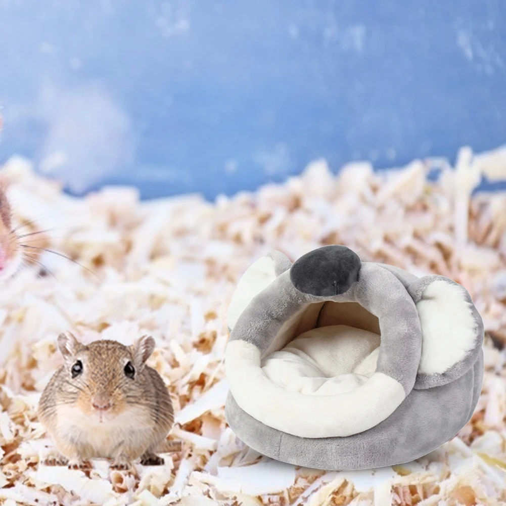 

Semi-Closed Pet Guinea Pig Rabbit Nest Small Animal Cute Cartoon Sleeping Rest Bed Waterproof Winter Warm Elk Sloth Cat House