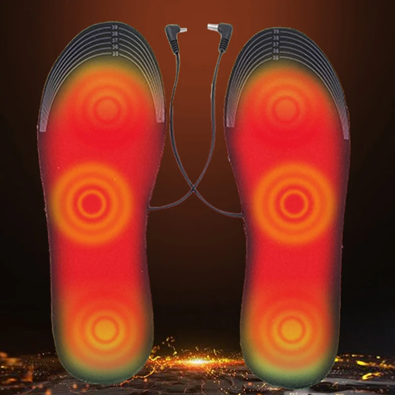 Инновационные Подогреваемые через USB стельки для обуви подогреватель ног