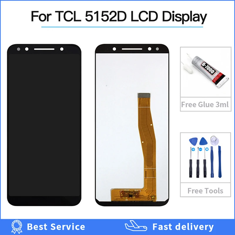 100% протестированный 5 &quotдюймовый дисплей для TCL C5 5152D ЖК + сенсорный экран