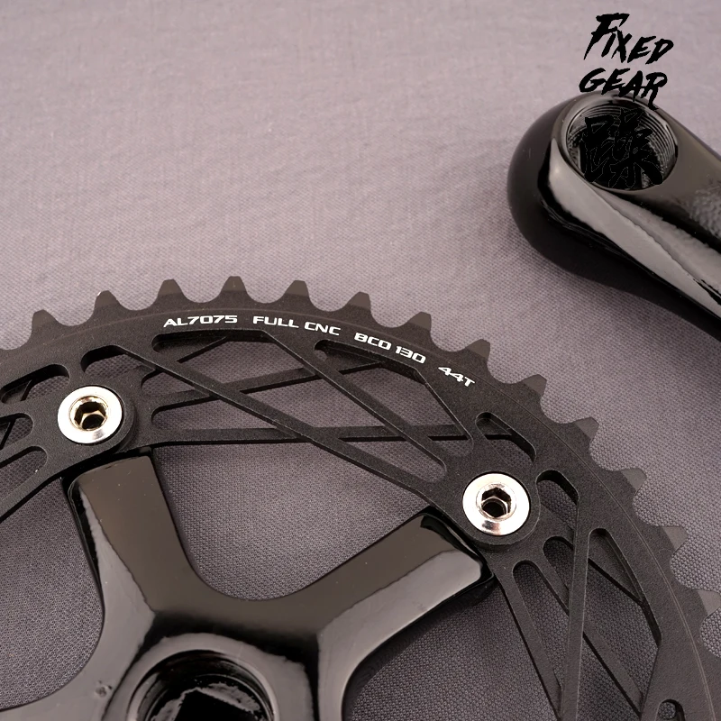 Трек fixie велосипед шатун 44T BCD130 biciclet алюминиевый односкоростной трек для шоссейного велосипеда с фиксированной передачей Велосипед цепные колеса