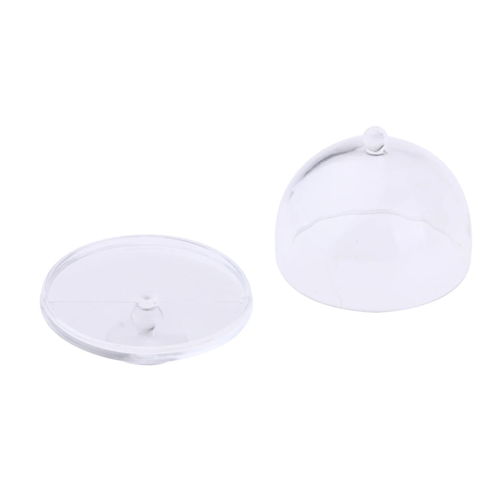 

Cake Display Plate with Cover Fruit Bowl for Dollhouse Kitchen Accessories