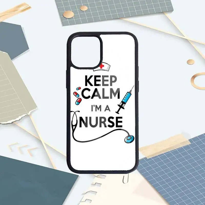

Medicine Nurse Doctor Dentist cute cartoon Phone Case PC for iPhone 11 12 pro XS MAX 8 7 6 6S Plus X 5S SE 2020 XR