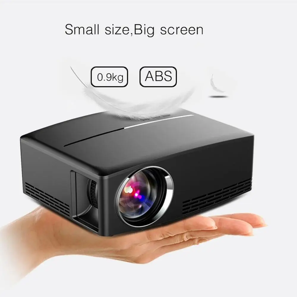 Full HD 1080P Мини ЖК-проектор 1800 лм портативный мультимедийный домашний кинотеатр видео кино развлечения GP80 GP80UP