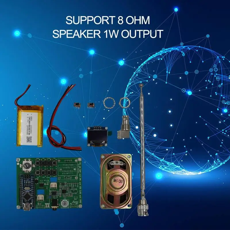 

SI4732 Audio All Band FM Radio Receiver Frequency band SSB (MW And And (LSB antenna FM SW) USB) AM earphone And supports X6G9