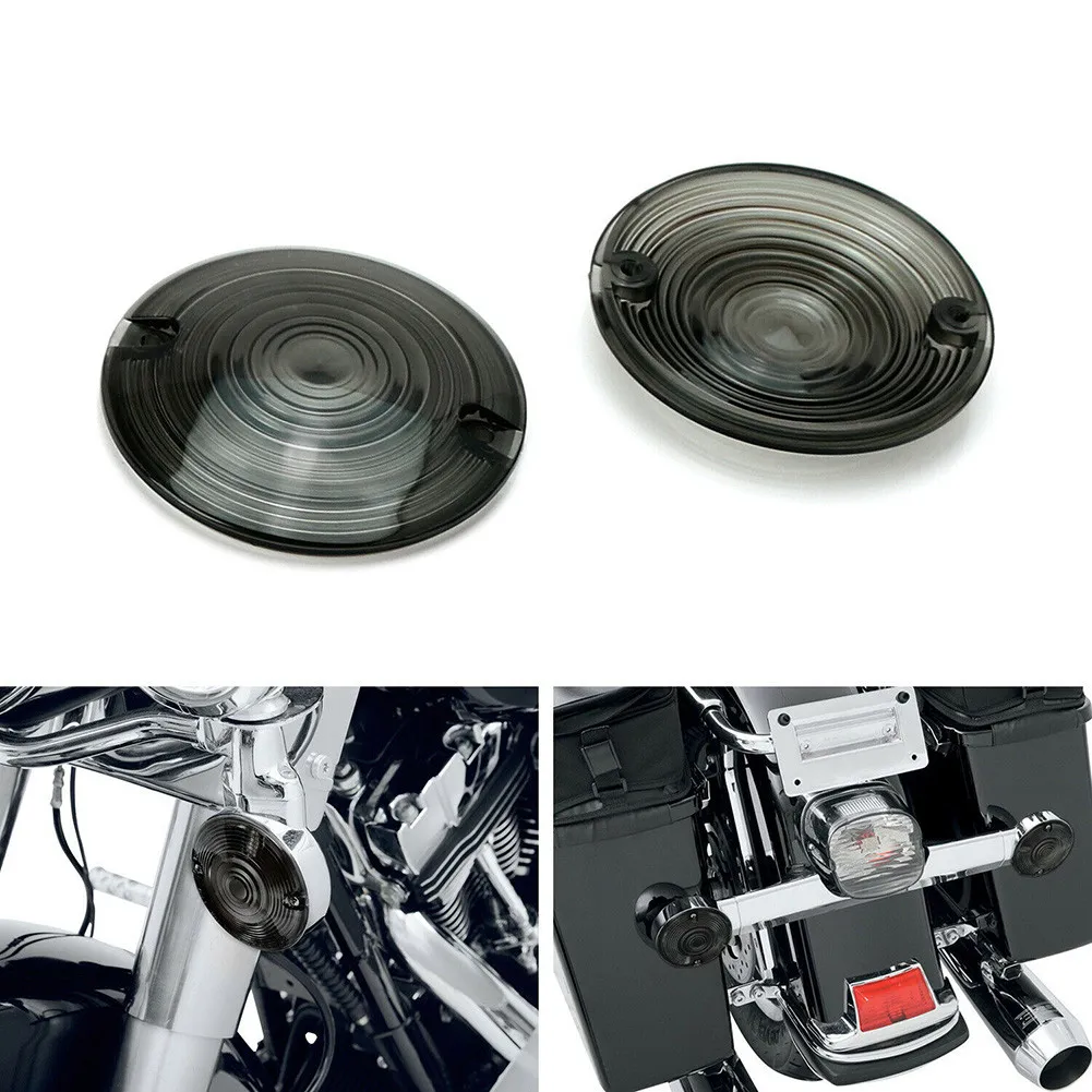 

1986-2018 Models Lens Motorcycle Fit Most Flat Lamp Lens Covers Smoked
