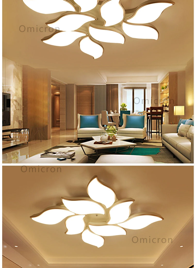 Современная светодиодная люстра lighttis Led Lustre с дистанционным управлением, акриловые лампы для гостиной, столовой, спальни, ресторана, светильники