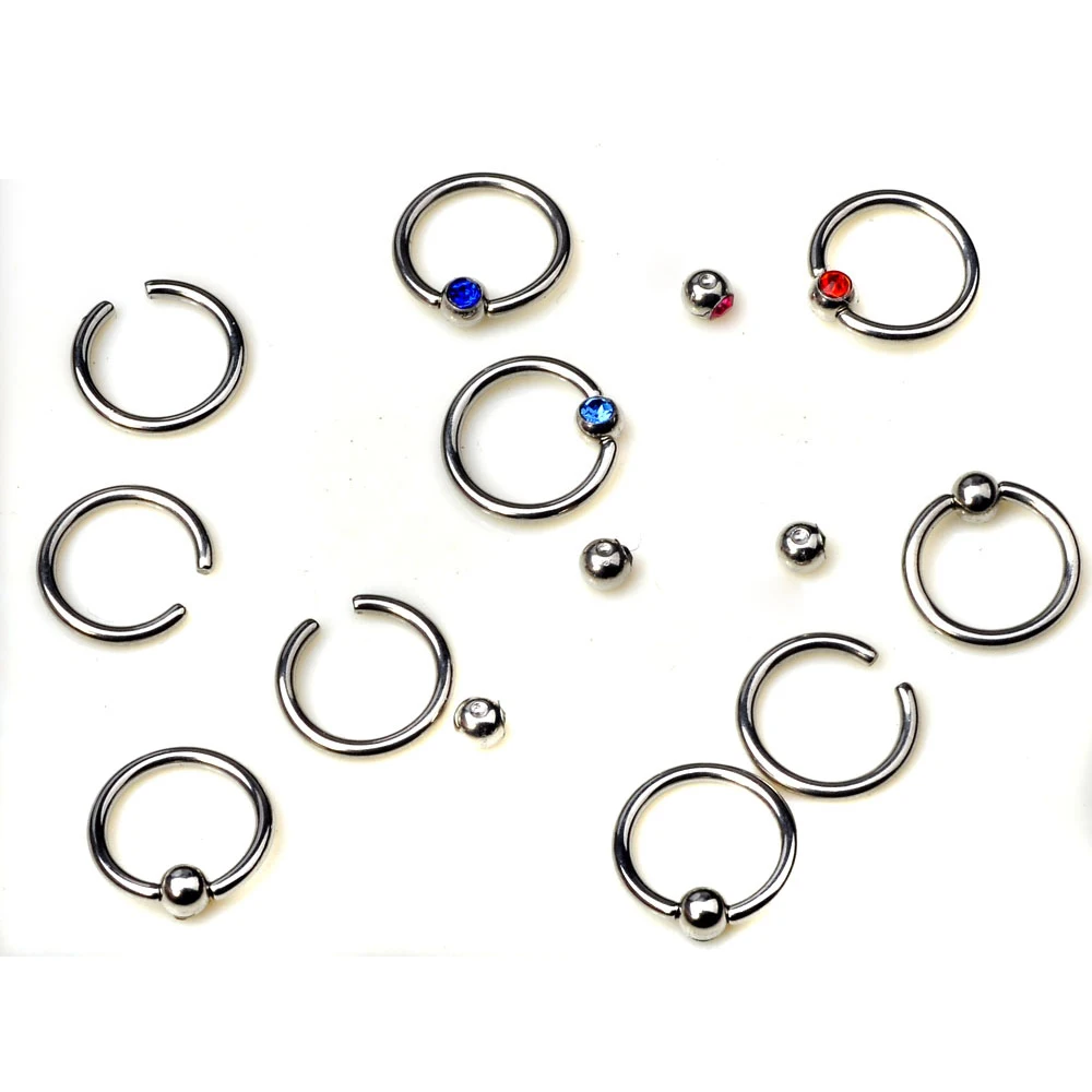 Пирсинг для пирсинга пирсинг бровей в нос сосков губ кольцо украшения 18 г 5 шт. |