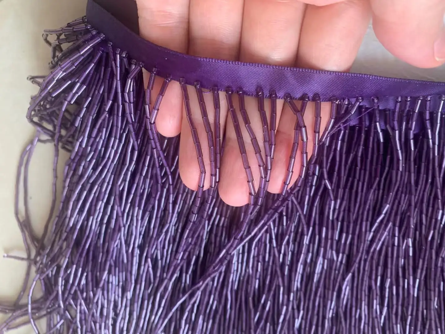 

5 ярдов N001 Ленточные бусины кисточки бахрома фиолетового цвета ширина 15 см для украшения платья/модного дизайна/свадебного платья