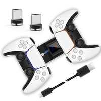 LED Wireless Controller Charging Dock Station 5V 2A Fast Charger Stand With Type-c Magnetic Interface For Playstation5 Gamepad