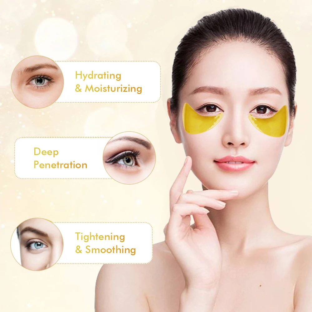 1 пара маски для глаз коллагеновые Кристальные гелевые подушечки под глаза