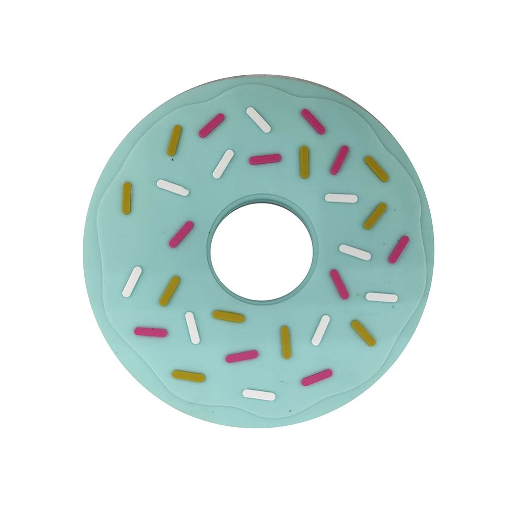 Food Grade BPA Free Silicone Biscuits Baby Teether Rodent Bead DIY Chewing Necklace Pacifier Chain Pendant Sensory Toy Accessory | Мать и