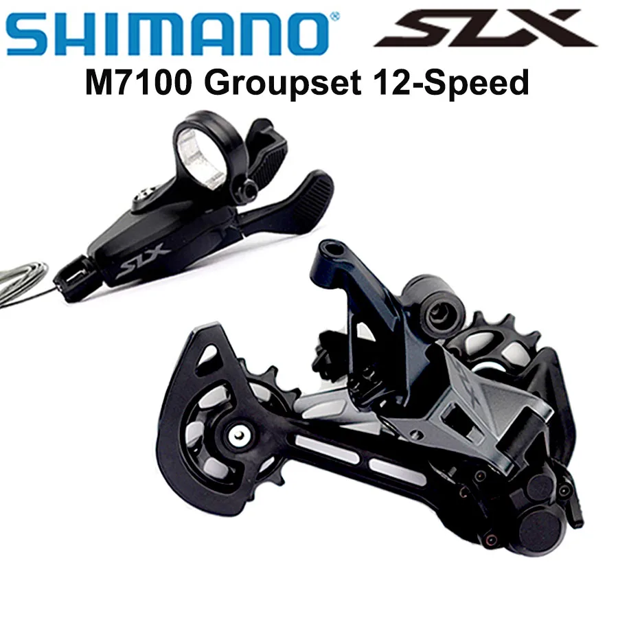 

Переключатель передач SHIMANO DEORE SLX M7100, механизм переключателя передач заднего переключателя передач, 1x12-Speed SL + RD M7100 M7120