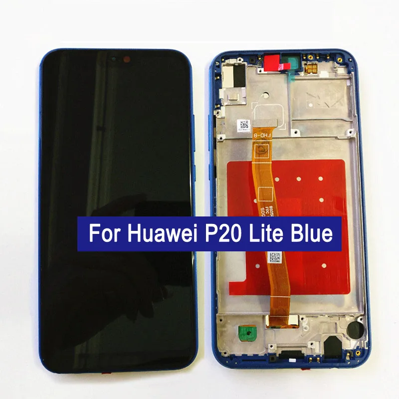 ЖК-дисплей для huawei P20 Lite ЖК-экран с рамкой кодирующий преобразователь сенсорного