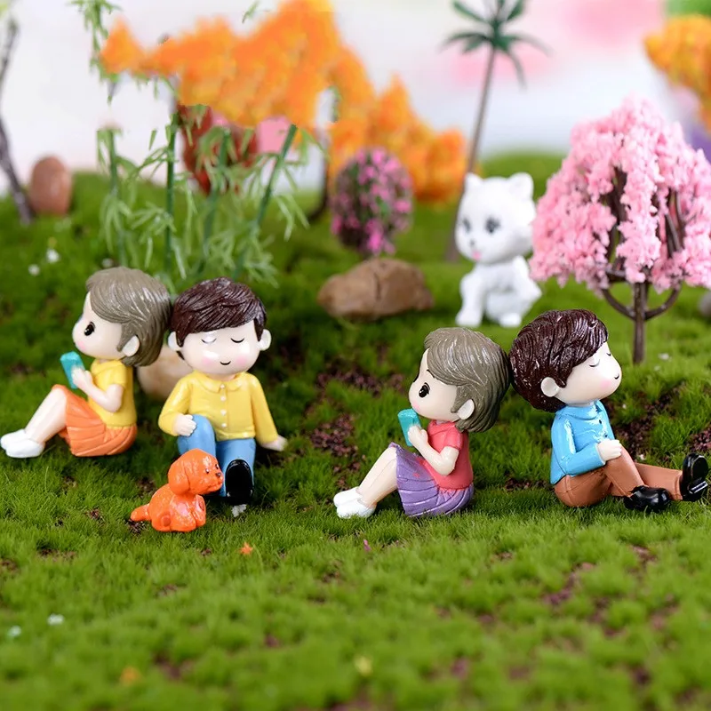 

Миниатюрные Ландшафтные украшения «сделай сам», садовые миниатюрные украшения, стул, украшения для пар, микро ландшафты, рождественский по...