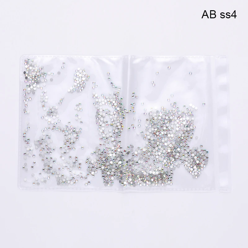 AB ss4 1440 шт. Стразы с плоской задней поверхностью и AB для украшения ногтей, обуви и танцевального платья - Цвет: AB ss4
