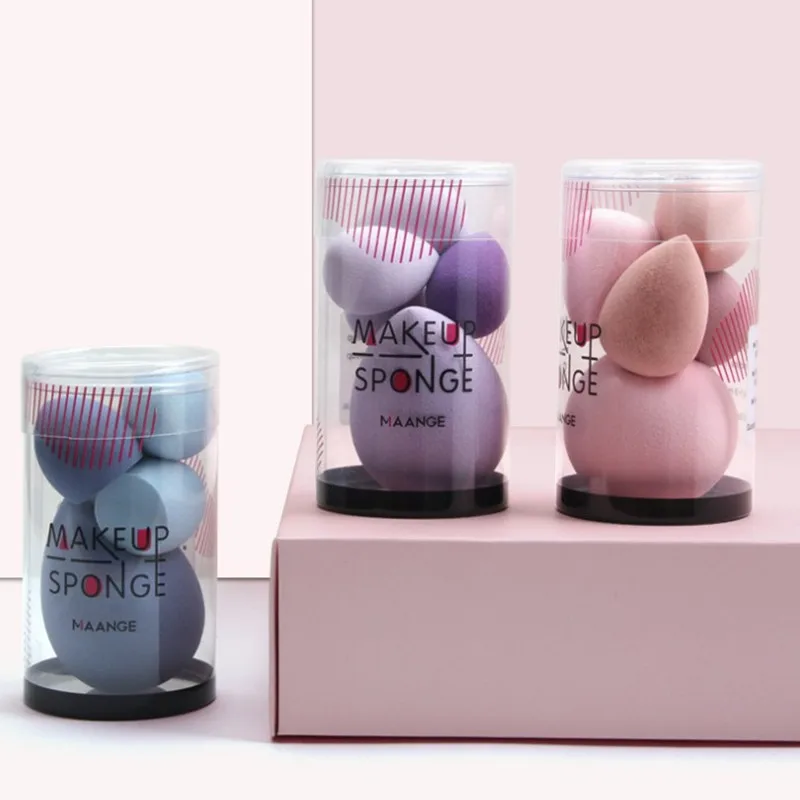 5Pcs Makeup Sponge Set Blender Tools Beauty Cosmetics Puff Face Foundation Blending for Liquid Cream and Powder New |