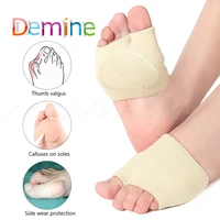 hallux valgus corrector silicone socks forefoot pad insert toe separator orthopedic half gel insoles for shoes pain relief pad