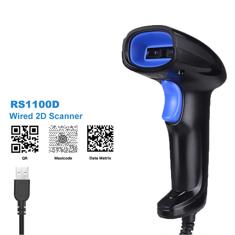 2 4 ГГц Беспроводной сканер штрих кода в 1 & USB2.0 проводной USB Автоматический