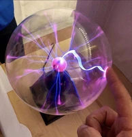 novelty glass magic plasma ball light touch sound sensitive table lights sphere nightlight magic plasma toy night lamp