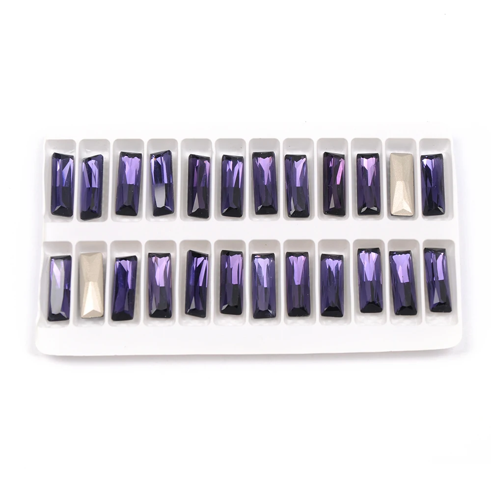 Стразы фиолетовые серебристые золотистые стеклянные хрустальные ювелирные