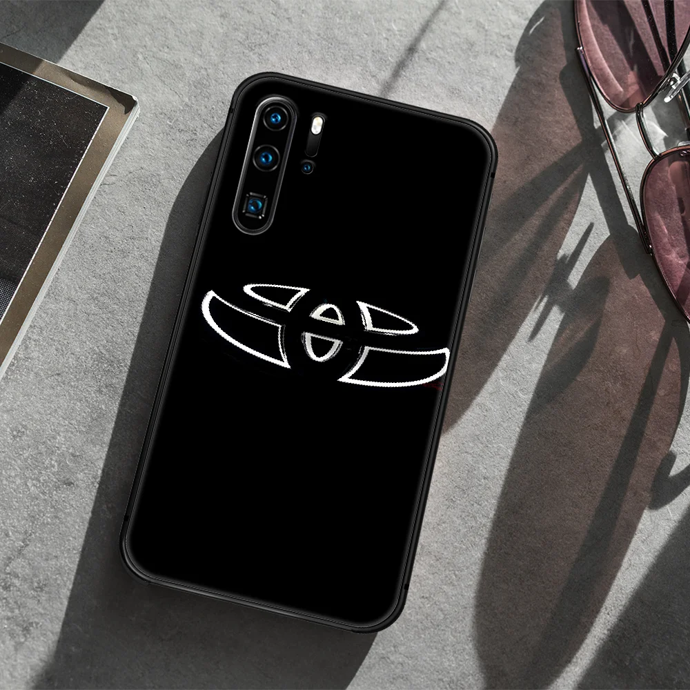 

Toyota car logo Phone Case For Huawei P Mate 10 20 30 40 Lite Pro smart Z 2019 nova 5t black Hoesjes Silicone Prime Fashion Back