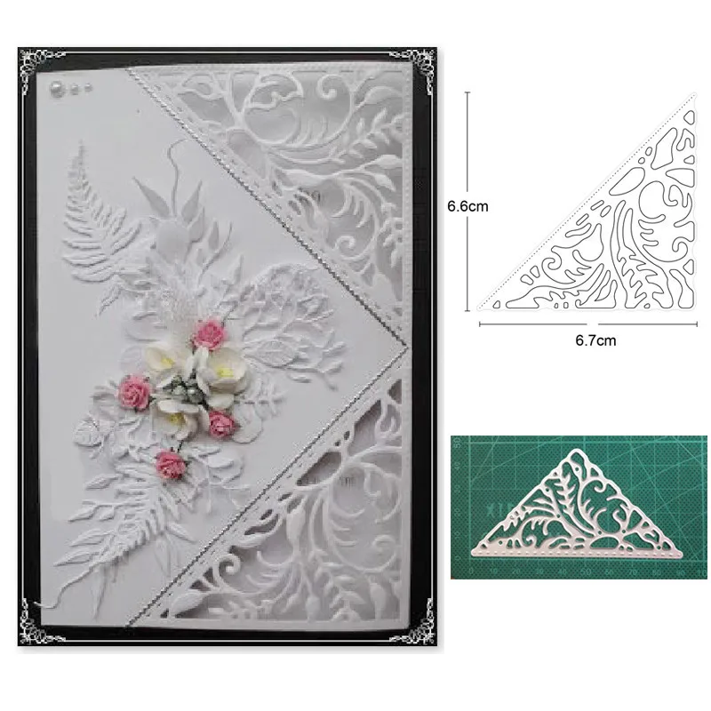 

Craft Dies Lace Corner Frame Metal Cutting Dies For Paper Card Making Scrapbooking Dies Embossing Die Cut Stencils Dies New 2021