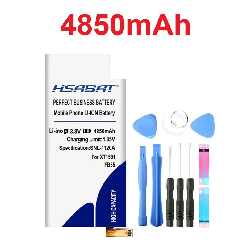 HSABAT FB55 4850 мАч батарея для Motorola Moto DROID Turbo 2 XT1585 XT1581 XT1580 Moto X Force