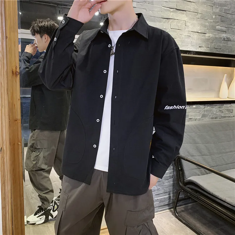 Для мужчин хлопковая футболка для мальчиков с длинным рукавом рубашки