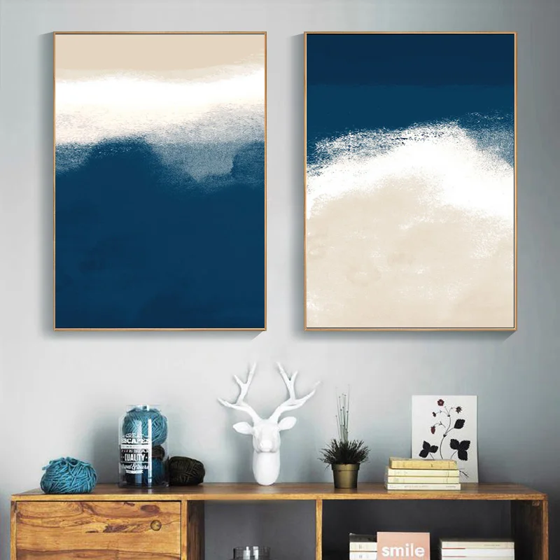 Абстрактные настенные плакаты и принты картина маслом напечатанная на холсте