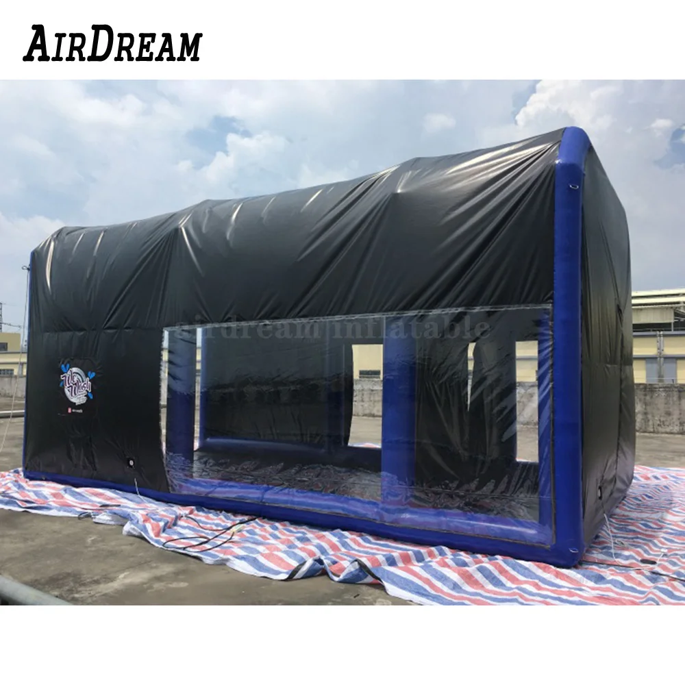 

Customized full PVC outdoor inflatable paint spray booth， Inflatable car Paint Tent