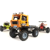 400pcs bricks heavy duty truck super car blocks beach motorcycle buggy suv building blocks toys gift