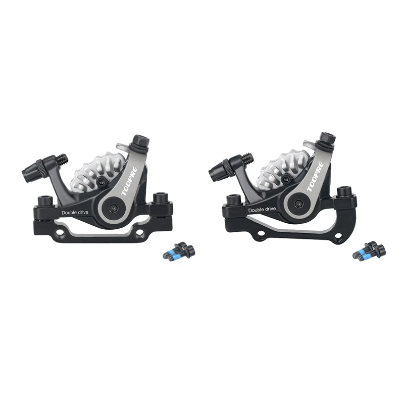 

2Set ​TOOPRE Dual Piston Bike Disc Brake Calipers Disc Brake Pads Front Rear Bicycle 2 & 3