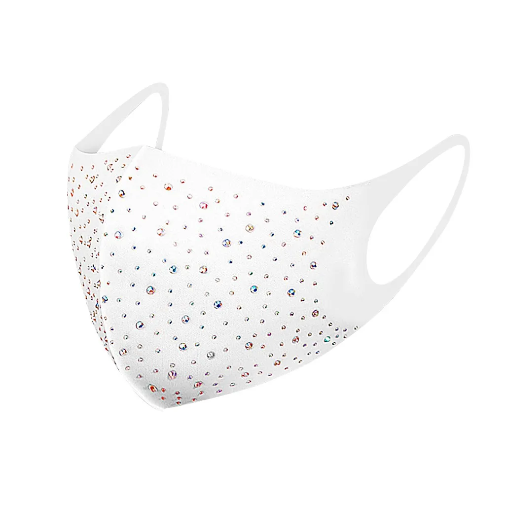 4 шт. Пылезащитная маска для лица с блестками и бриллиантами | Тематическая одежда