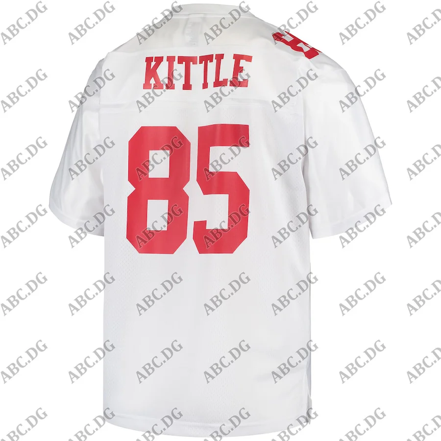 

Men Women Kid Youth San Francisco George Kittle Pro Line White Jersey
